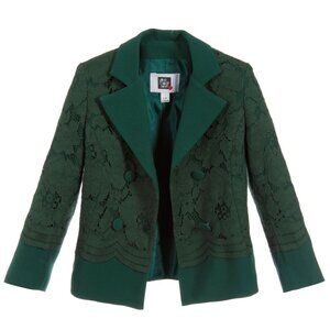 Love Made Love Girls Green Lace Jacket